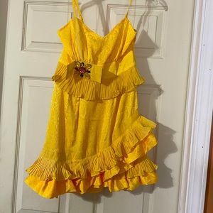 Yellow top with embellishments
